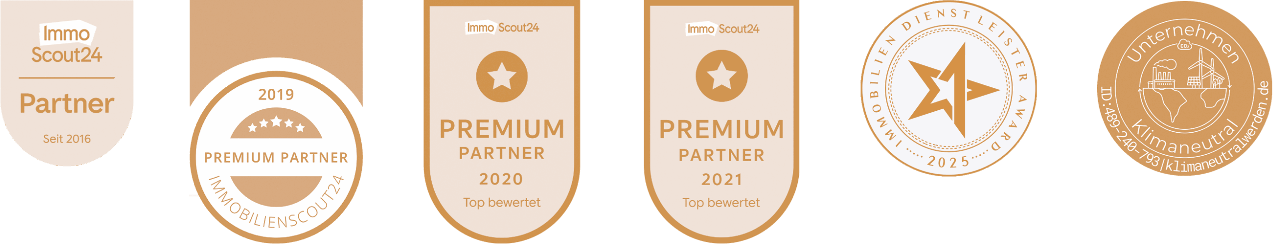 Immobilien Heidelberg Weber & Bletzer Referenzen Badges