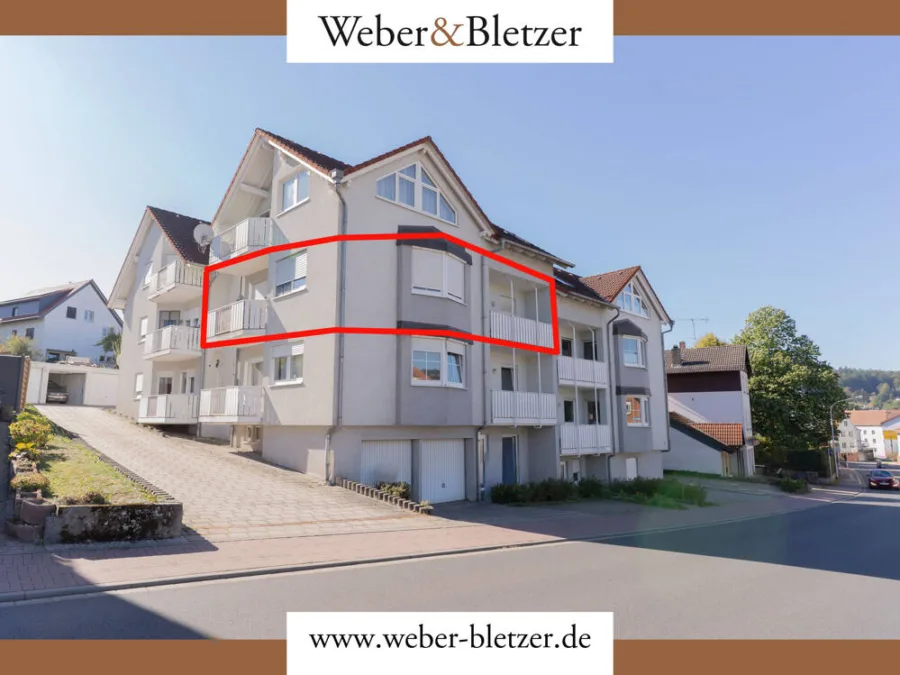 Moderne, zentrumsnahe 3-Zimmerwohnung mit Garage und Keller, 64711 Erbach, Etagenwohnung